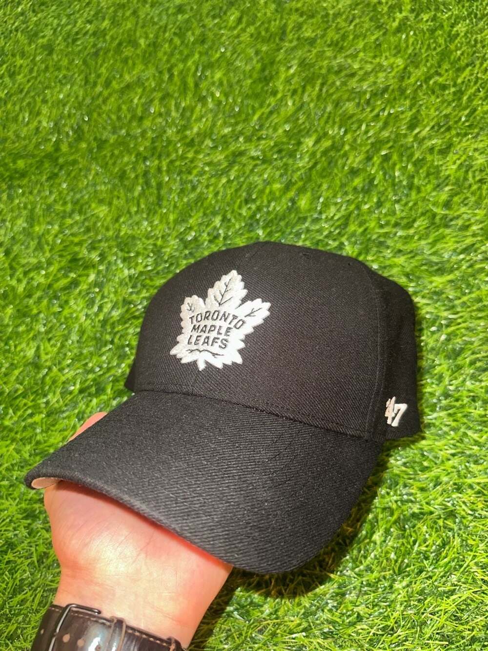 '47 Toronto Maple Leafs Black MVP Adjustable Hat